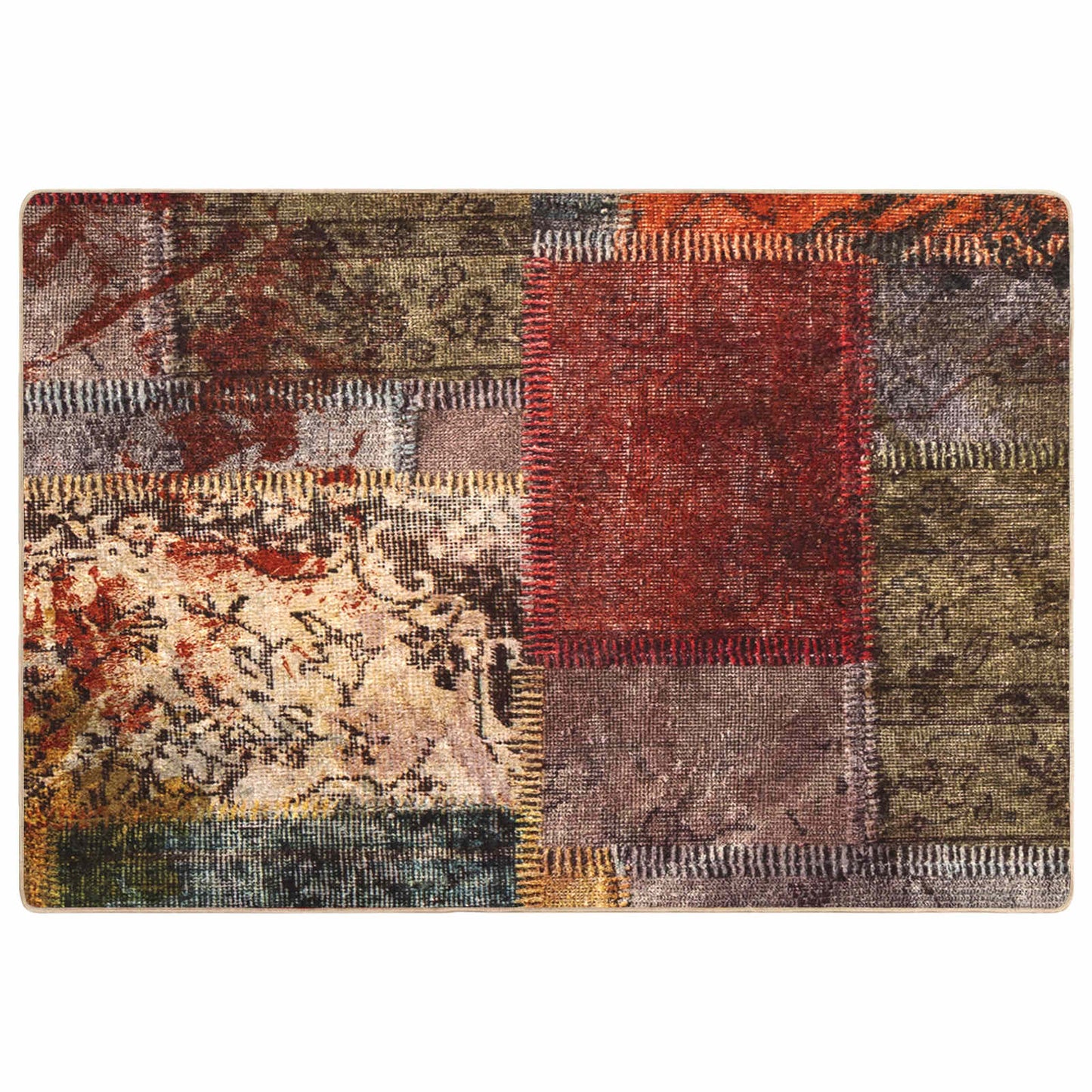 Runner Tappeto MARSA Multicolore 150 x 100 cm Poliestere e PVC