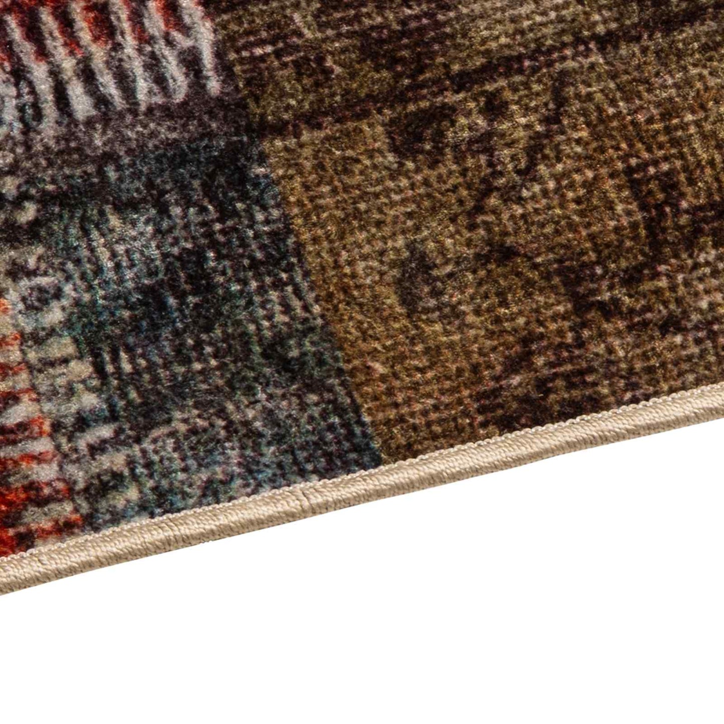 Runner Tappeto MARSA Multicolore 250 x 100 cm Poliestere e PVC