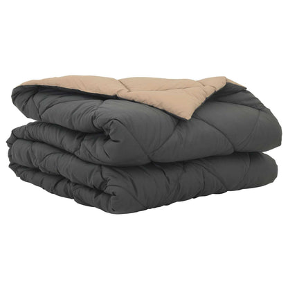 Duvet Estivo Antracite e Talpa 220 x 155 cm Microfibra