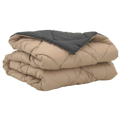 Duvet Estivo Antracite e Talpa 220 x 155 cm Microfibra