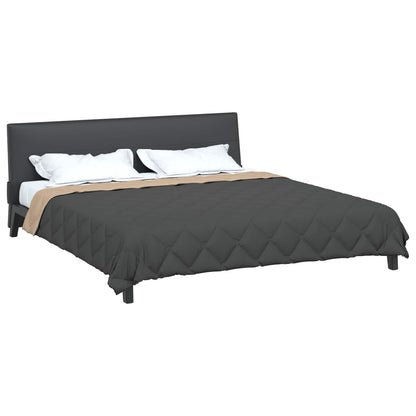 Duvet Estivo Antracite e Talpa 220 x 200 cm Microfibra