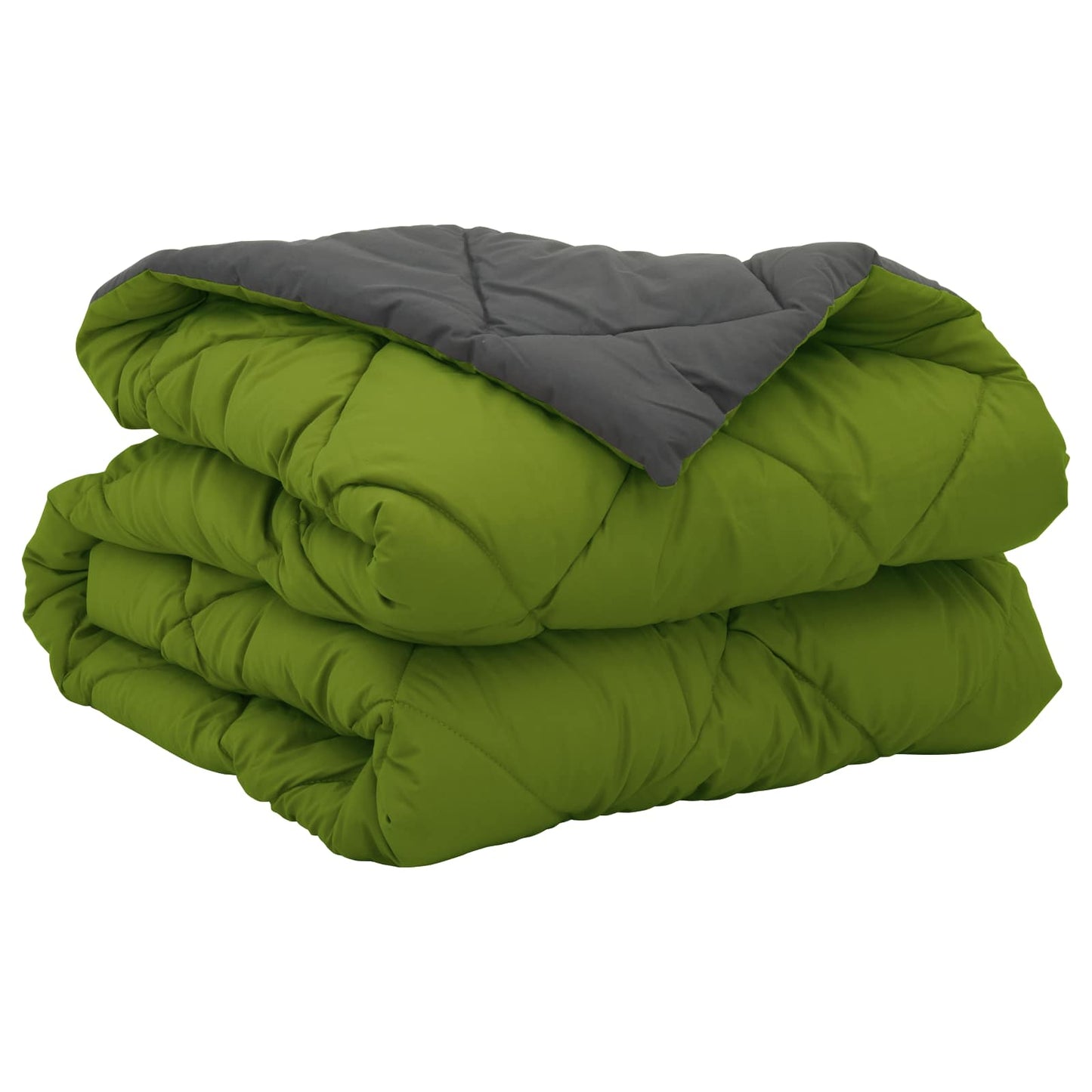 Duvet Estivo Verde e Antracite 200 x 140 cm Microfibra