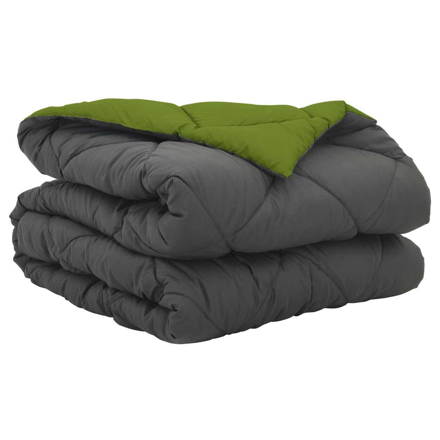 Duvet Estivo Verde e Antracite 220 x 135 cm Microfibra