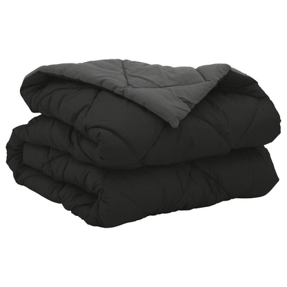 Duvet Estivo Nero e antracite 200 x 135 cm Microfibra