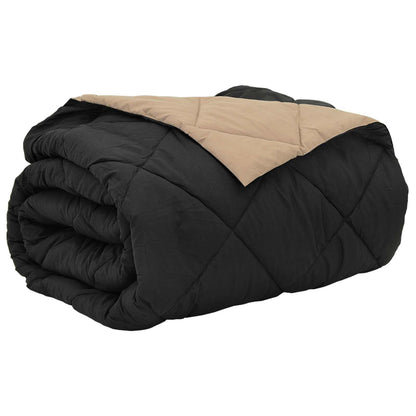 Duvet Estivo Nero e Talpa 200 x 200 cm Microfibra