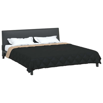 Duvet Estivo Nero e Talpa 220 x 200 cm Microfibra