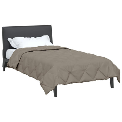 Duvet Estivo Grigio chiaro 200 x 155 cm Microfibra
