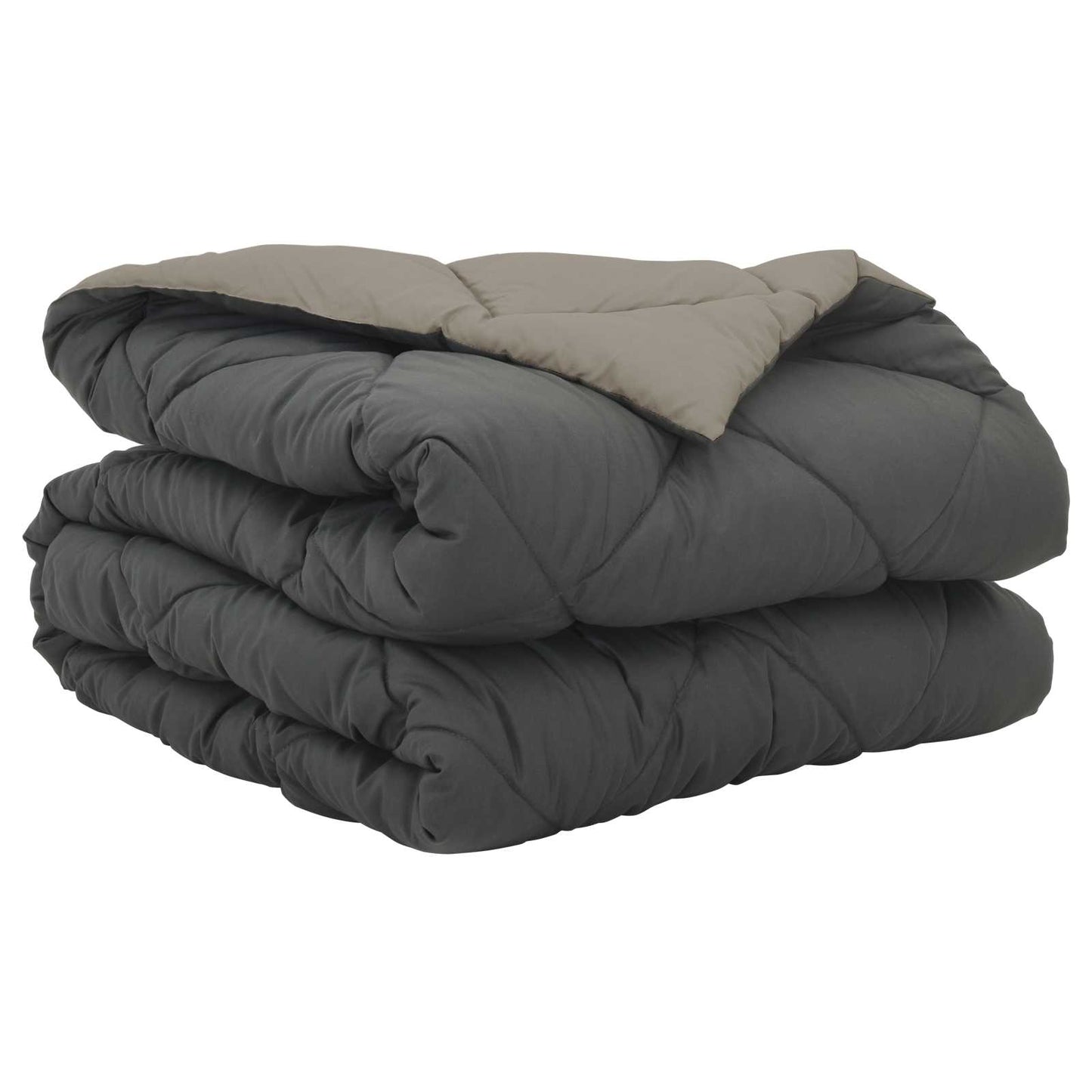 Duvet Estivo Grigio chiaro e Antracite 220 x 135 cm Microfibra