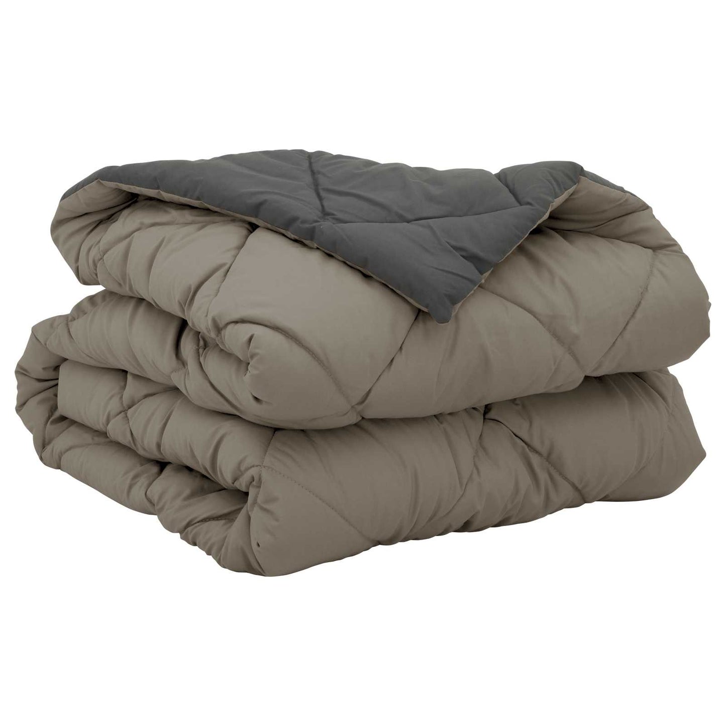 Duvet Estivo Grigio chiaro e Antracite 220 x 140 cm Microfibra