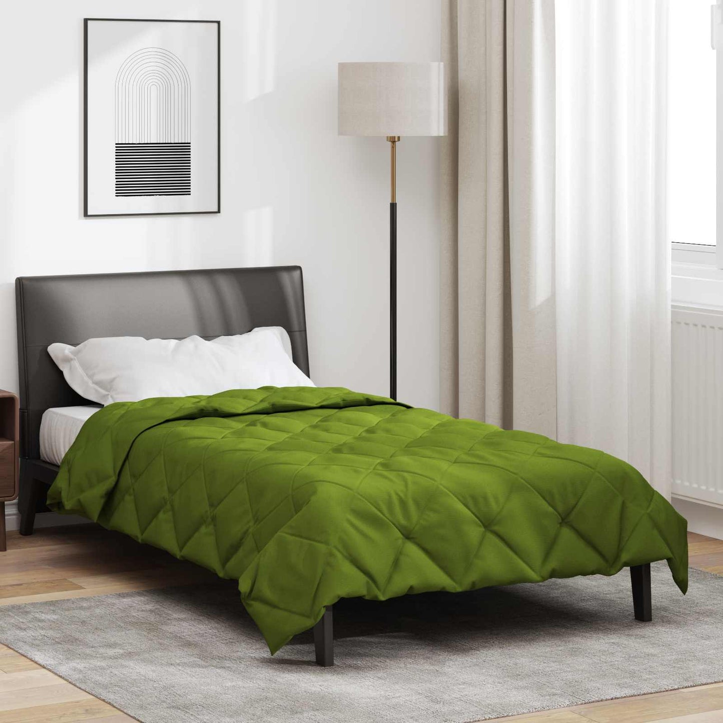Piumone Completo Annuale Verde 220 x 140 cm Microfibra