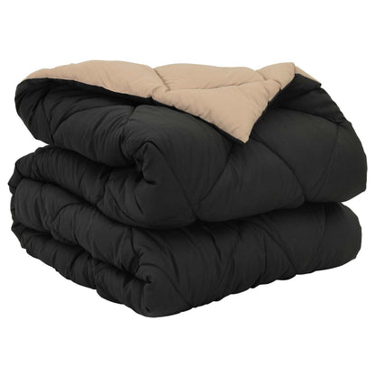 Piumone Completo Annuale Nero e Talpa 220 x 135 cm Microfibra