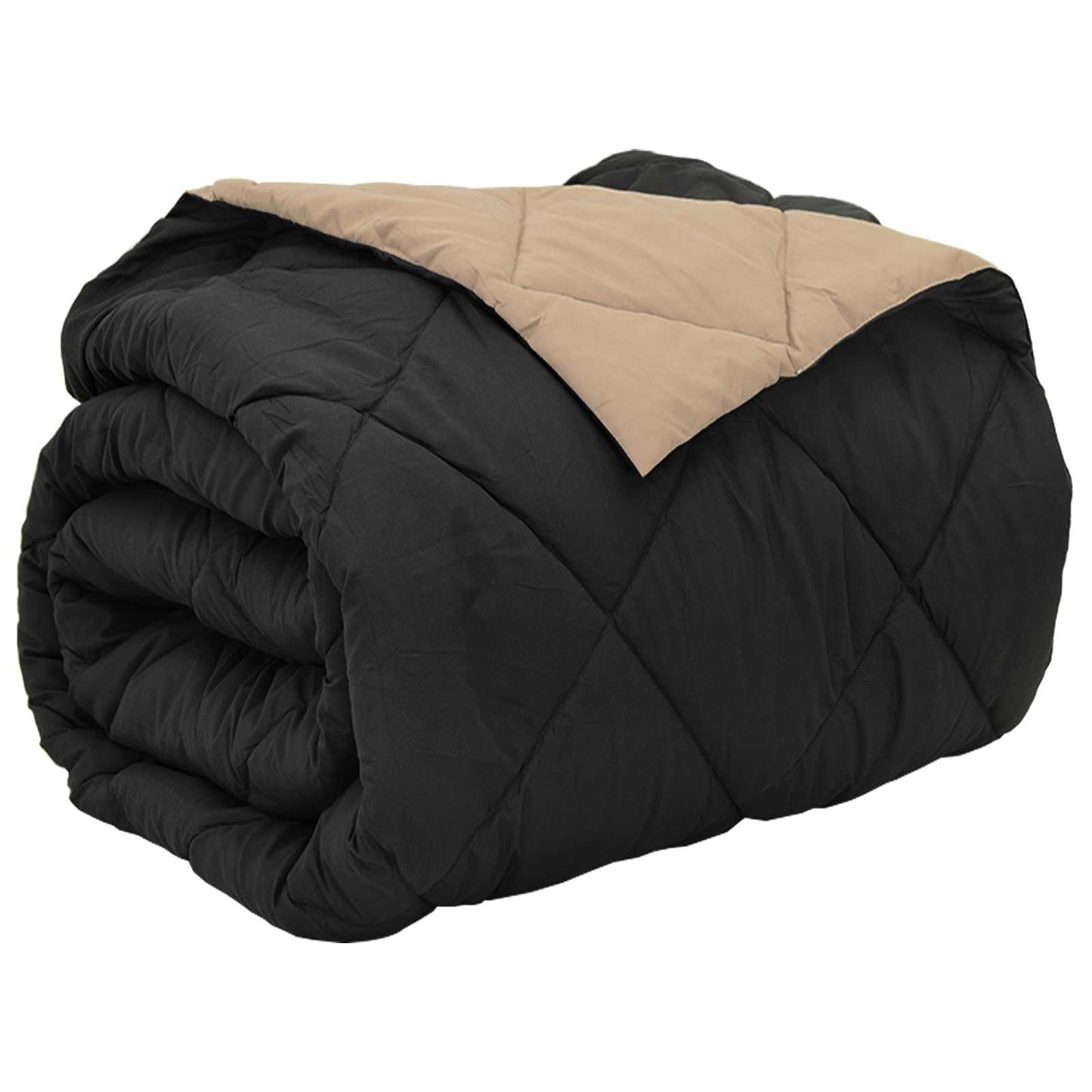 Piumone Completo Annuale Nero e Talpa 220 x 240 cm Microfibra