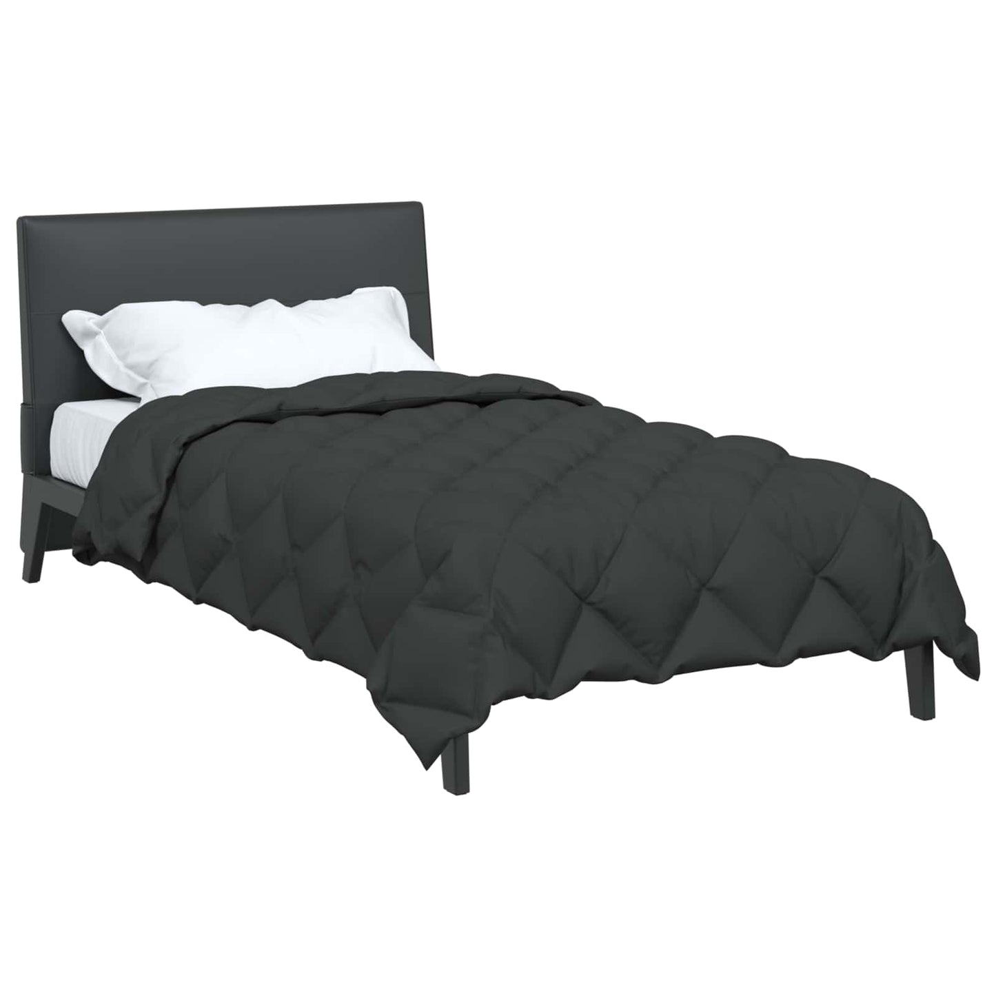 Duvet Invernale Antracite 200 x 135 cm Microfibra