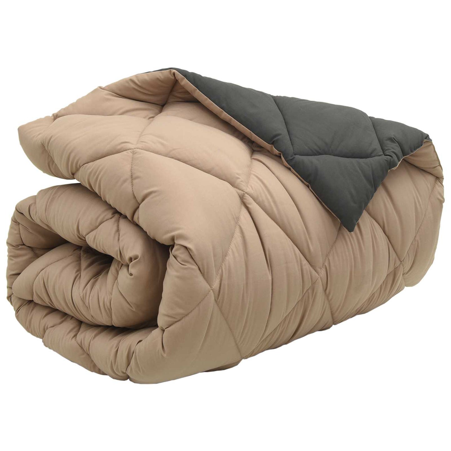 Duvet Invernale Antracite e Talpa 200 x 140 cm Microfibra