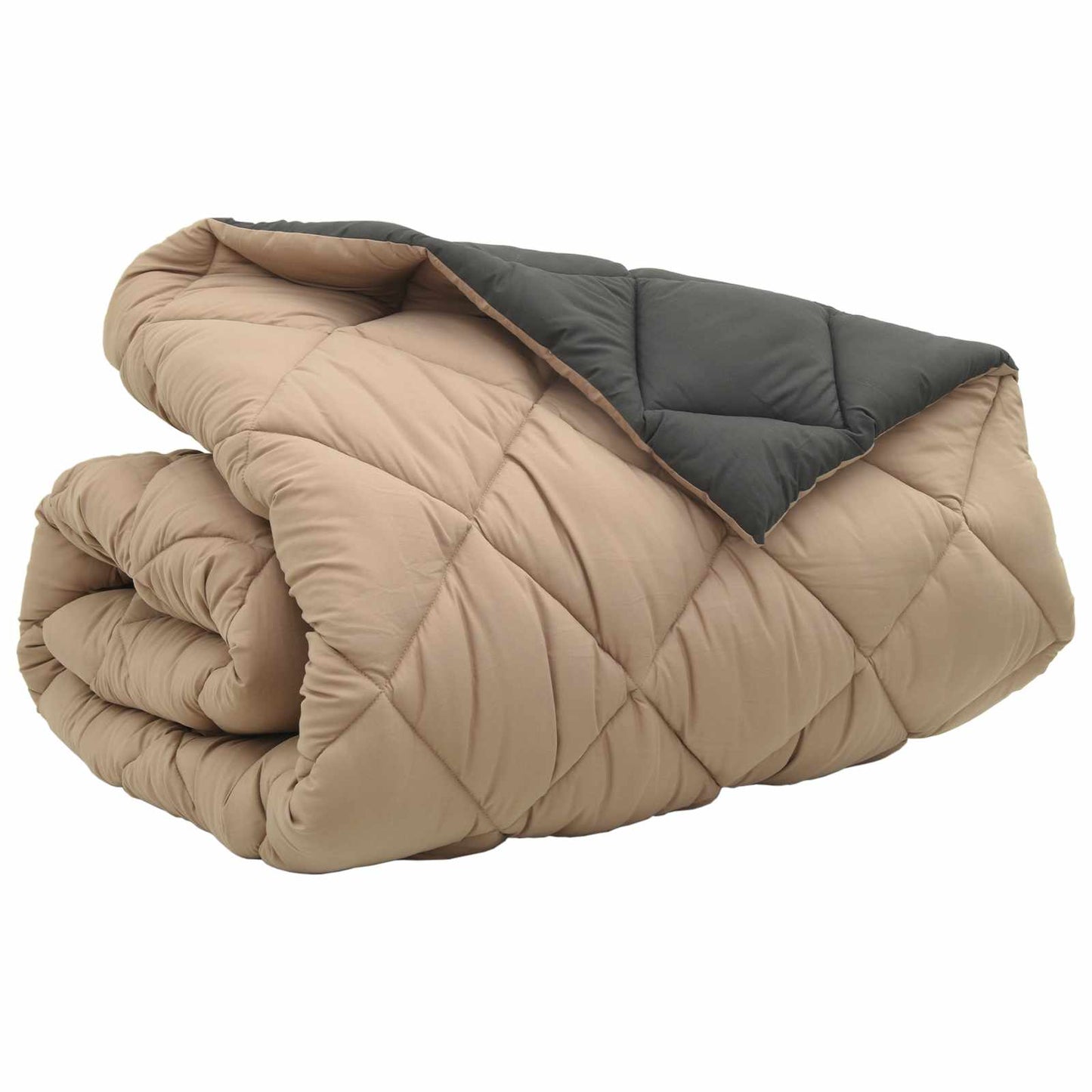 Duvet Invernale Antracite e Talpa 220 x 240 cm Microfibra