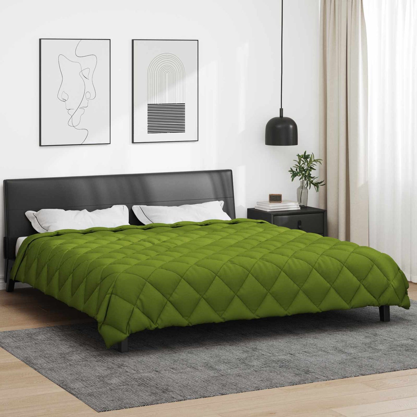 Duvet Invernale Verde 240 x 200 cm Microfibra