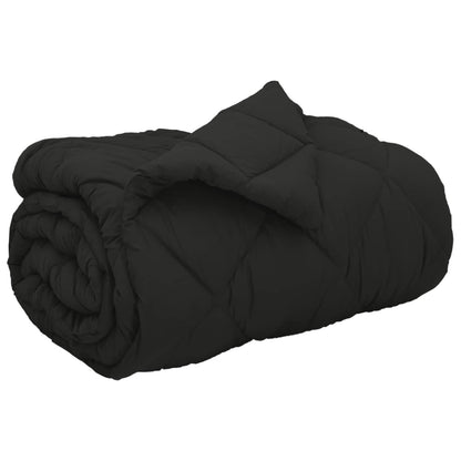 Duvet Invernale Nero 220 x 140 cm Microfibra