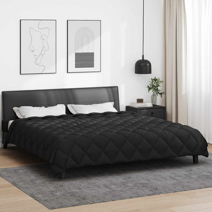 Duvet Invernale Nero 220 x 240 cm Microfibra