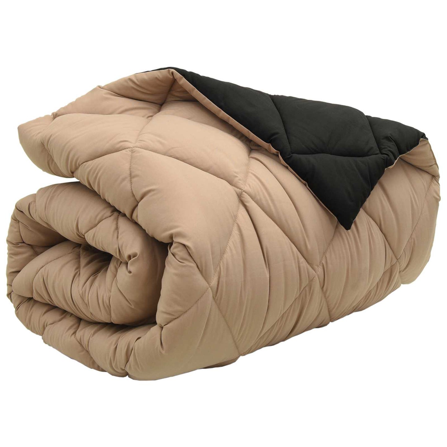 Duvet Invernale Nero e Talpa 200 x 140 cm Microfibra