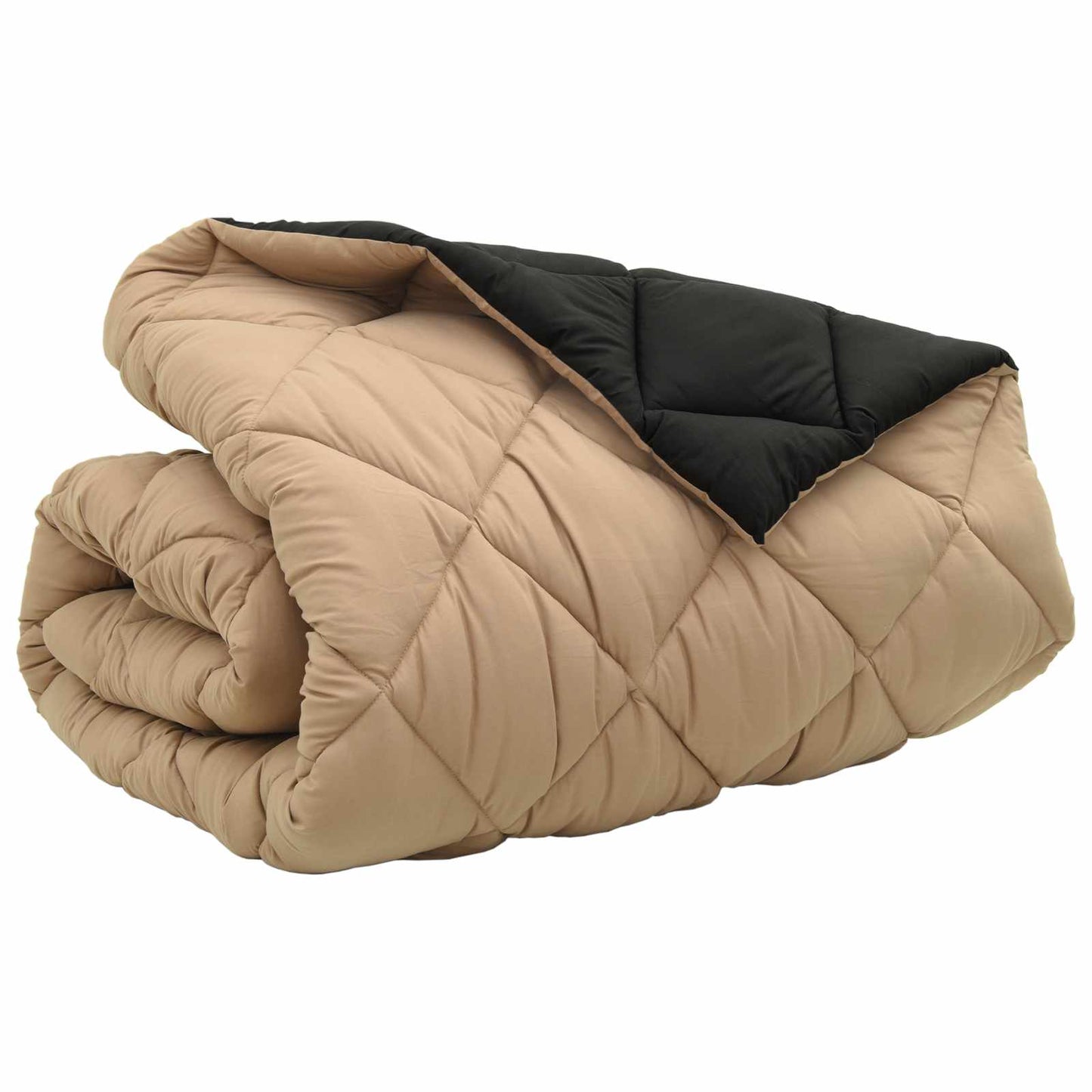 Duvet Invernale Nero e Talpa 220 x 200 cm Microfibra