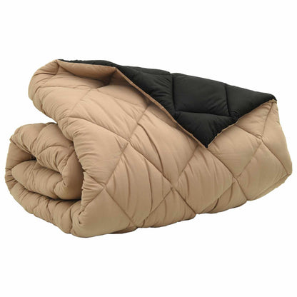 Duvet Invernale Nero e Talpa 220 x 200 cm Microfibra