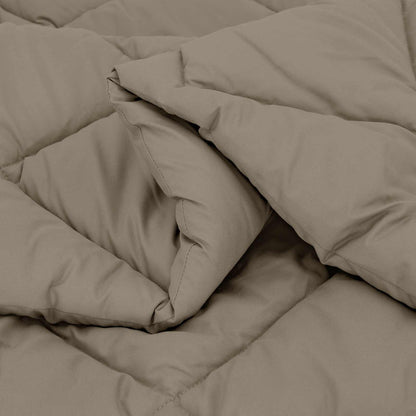 Duvet Invernale Grigio chiaro 200 x 135 cm Microfibra