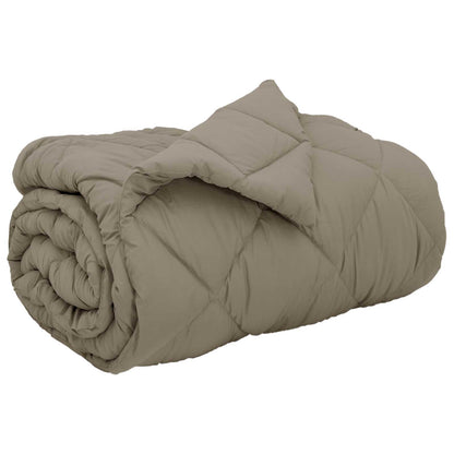 Duvet Invernale Grigio chiaro 200 x 140 cm Microfibra