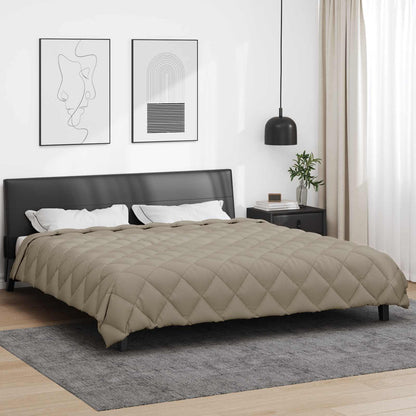 Duvet Invernale Grigio chiaro 220 x 260 cm Microfibra