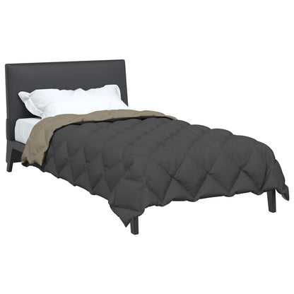 Duvet Invernale Grigio chiaro e Antracite 200 x 135 cm