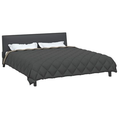 Duvet Invernale Grigio chiaro e Antracite 220 x 260 cm