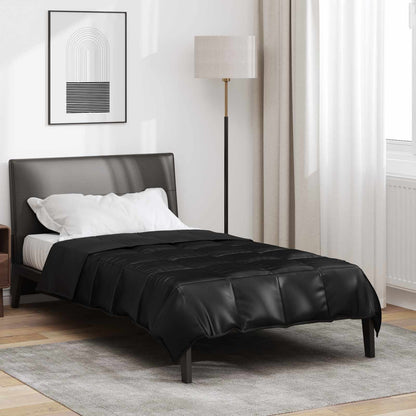 Duvet Estivo Nero 200 x 155 cm Satin e Micropile