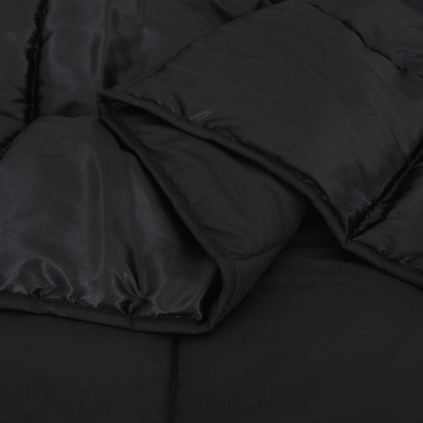 Duvet Estivo Nero 220 x 140 cm Satin e Micropile