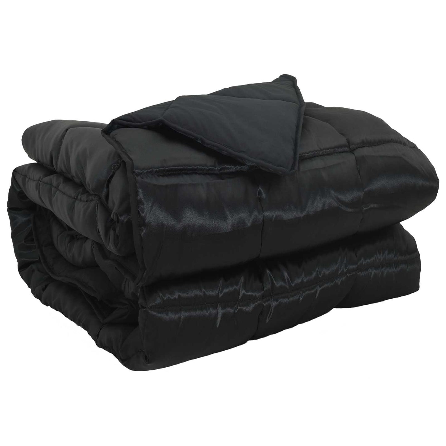 Piumone Completo Annuale Nero 140 x 200 cm Satin e Micropile