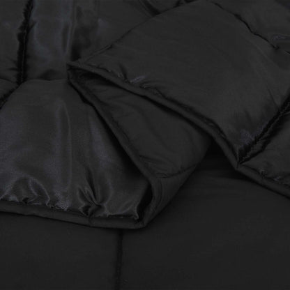 Piumone Completo Annuale Nero 155 x 220 cm Satin e Micropile