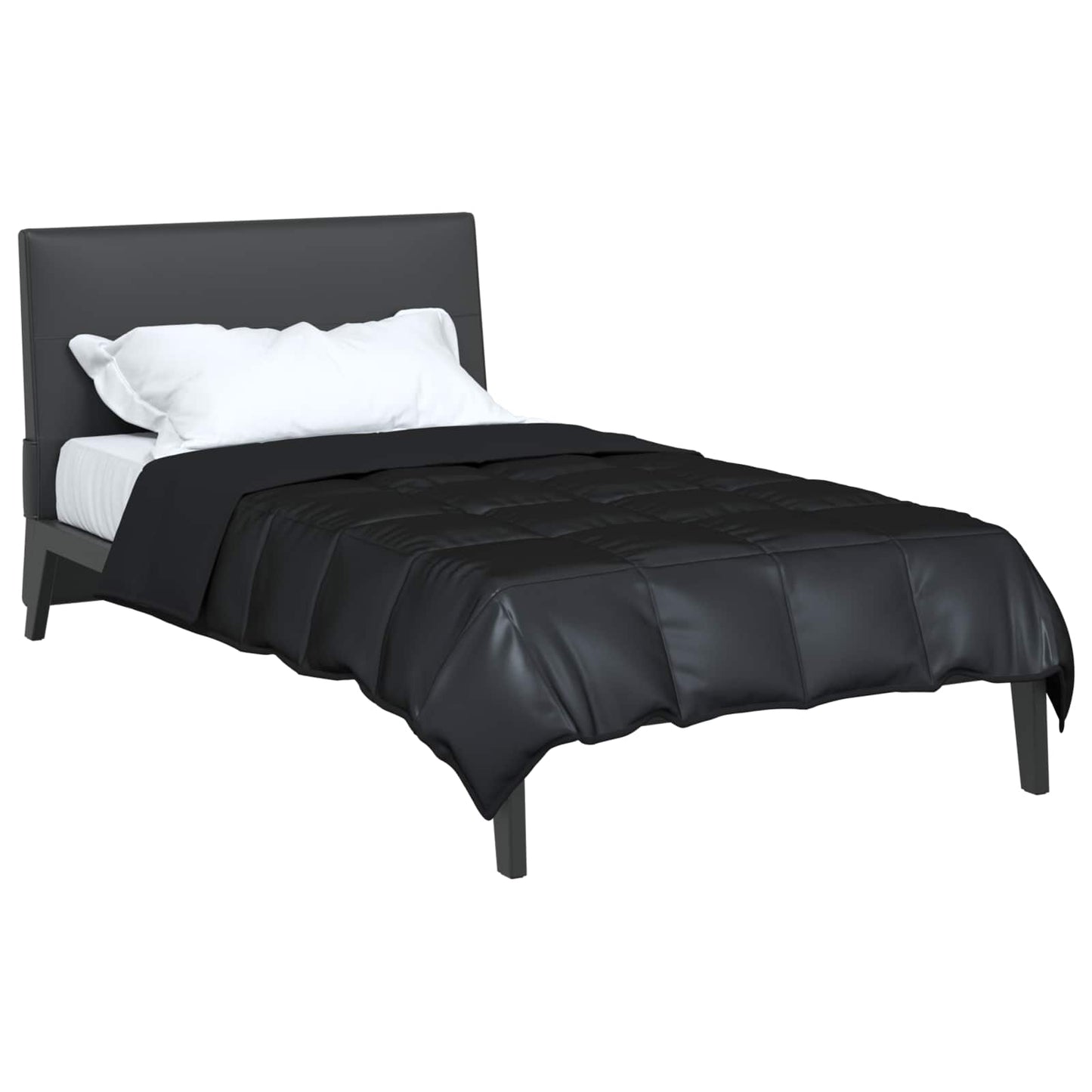 Piumone Completo Annuale Nero 140 x 220 cm Satin e Micropile