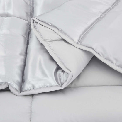 Piumone Completo Annuale Argento 140 x 200 cm Satin e Micropile