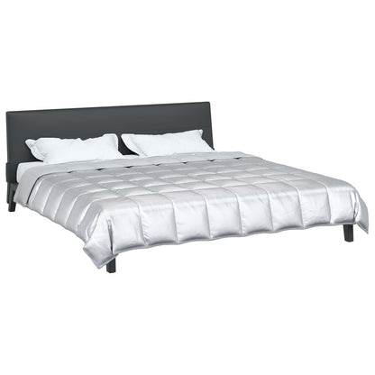 Piumone Completo Annuale Argento 200 x 200 cm Satin e Micropile