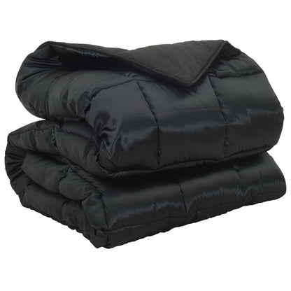 Duvet Invernale Nero 140 x 200 cm Satin e Micropile