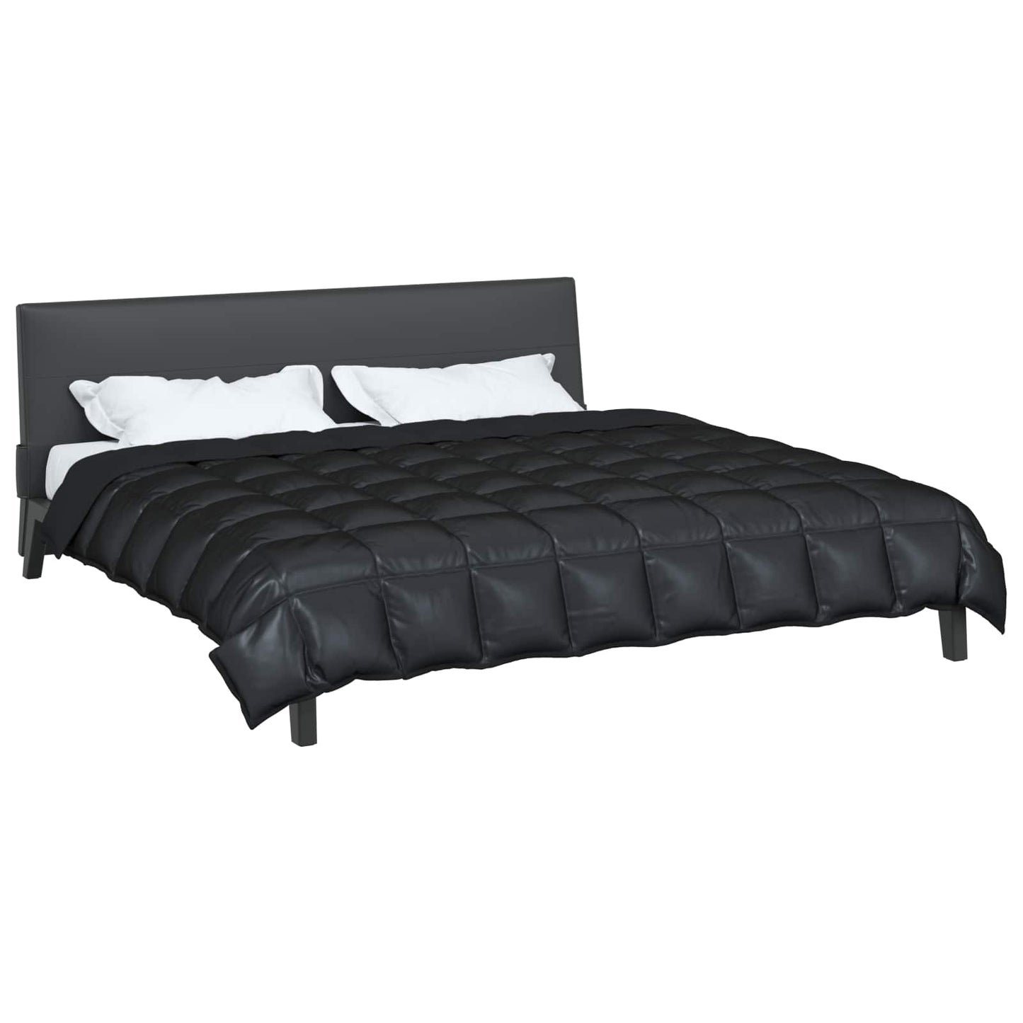 Duvet Invernale Nero 200 x 240 cm Satin e Micropile