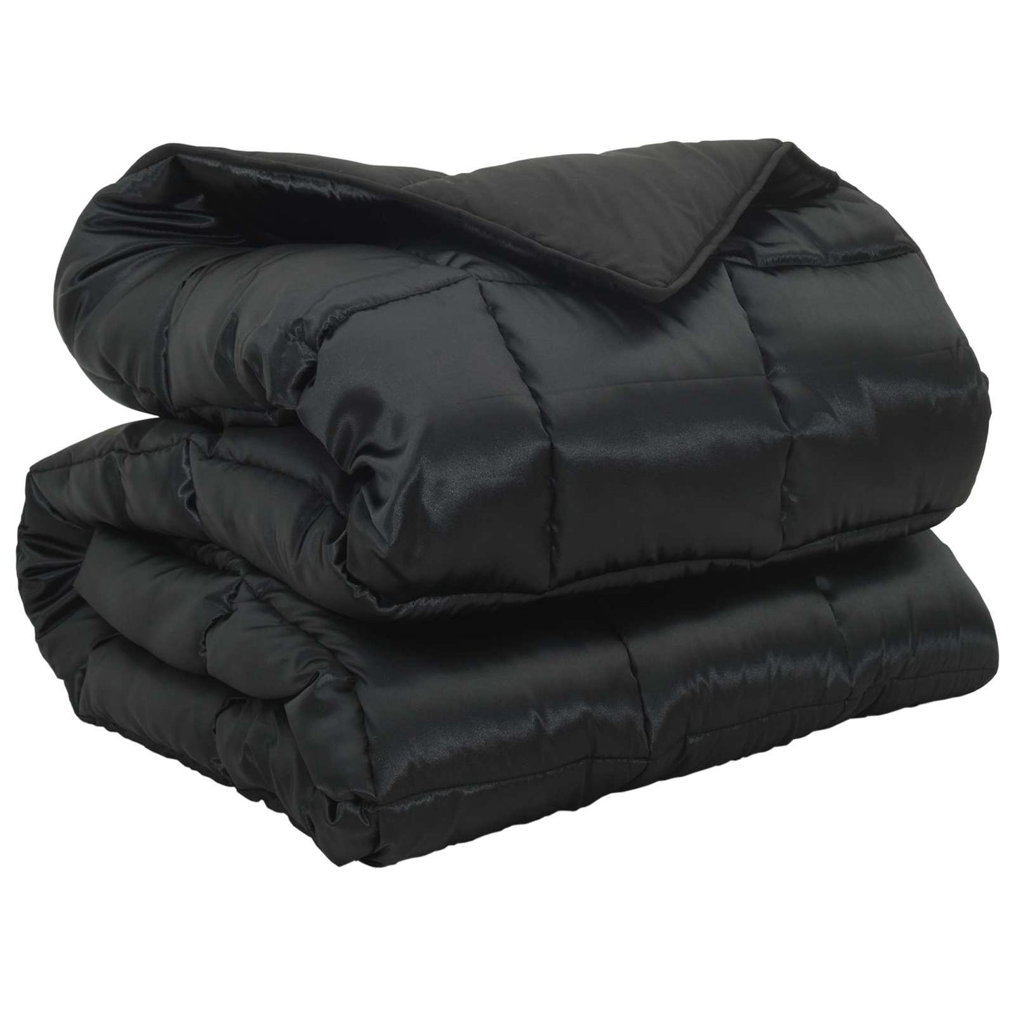 Duvet Invernale Nero 220 x 260 cm Satin e Micropile