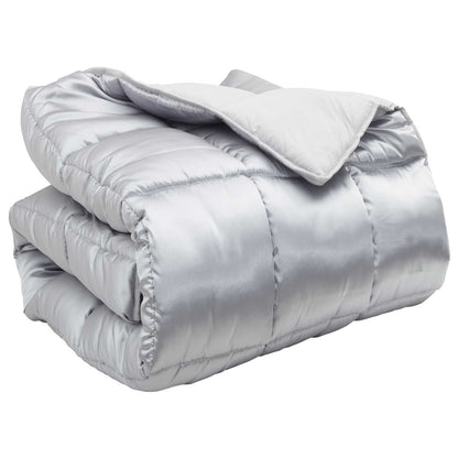 Duvet Invernale Argento 135 x 200 cm Satin e Micropile