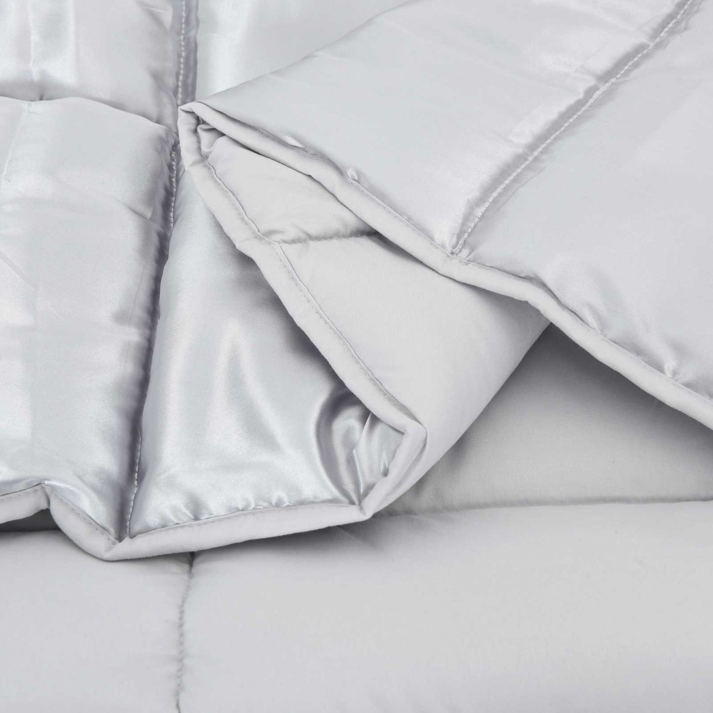 Duvet Invernale Argento 155 x 220 cm Satin e Micropile