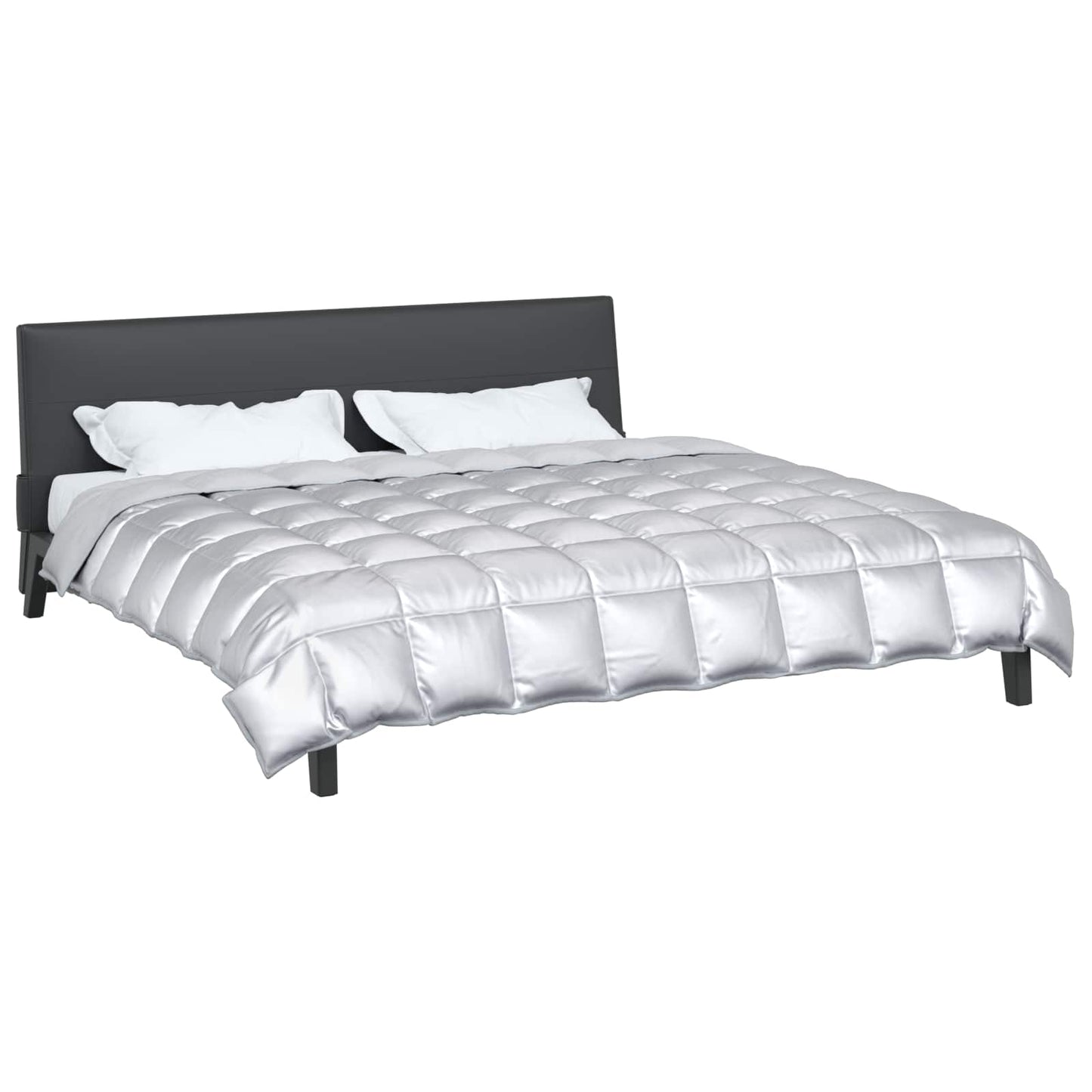 Duvet Invernale Argento 200 x 220 cm Satin e Micropile