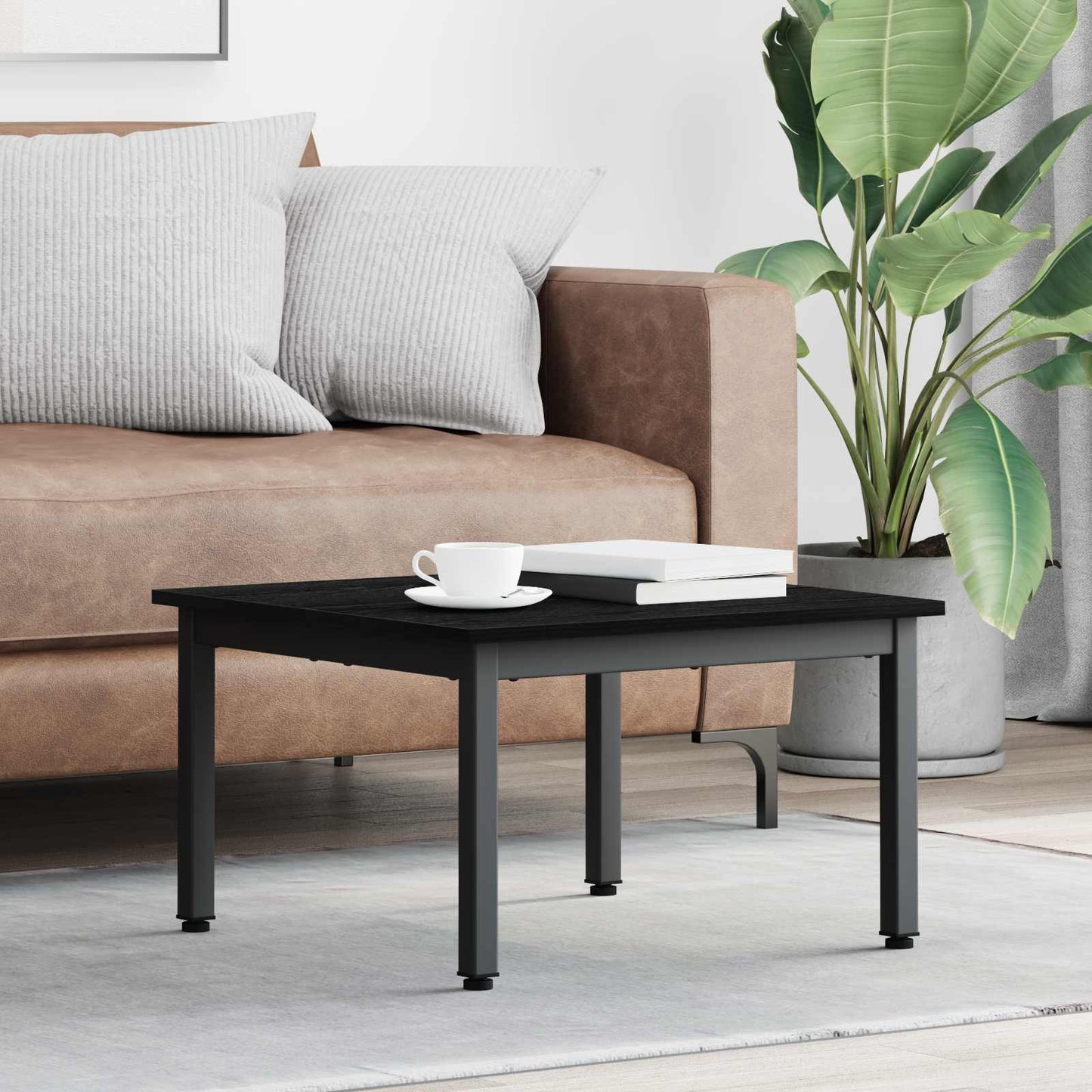 Tavolino da salotto Rovere Nero 60 x 60 x 36 cm