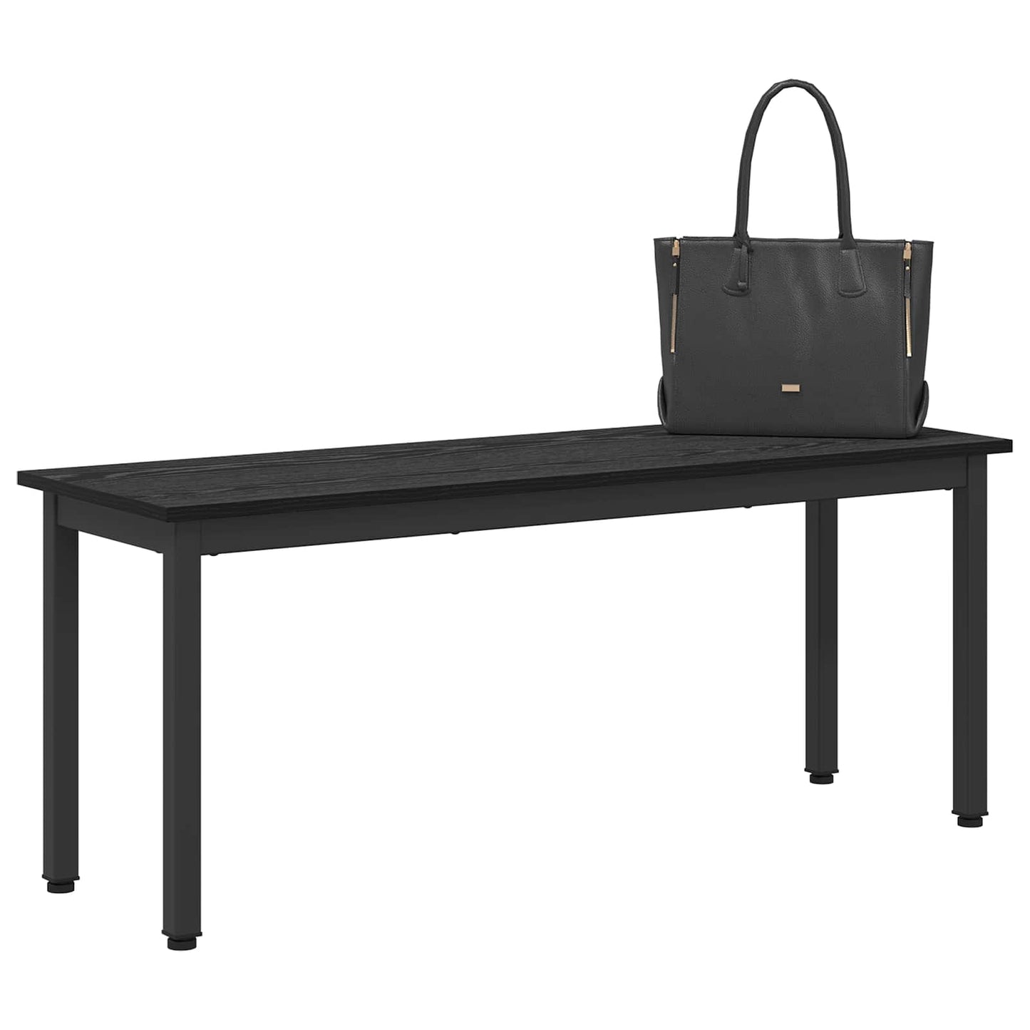 panchina Rovere Nero 110 x 35 x 45 cm Legno multistrato