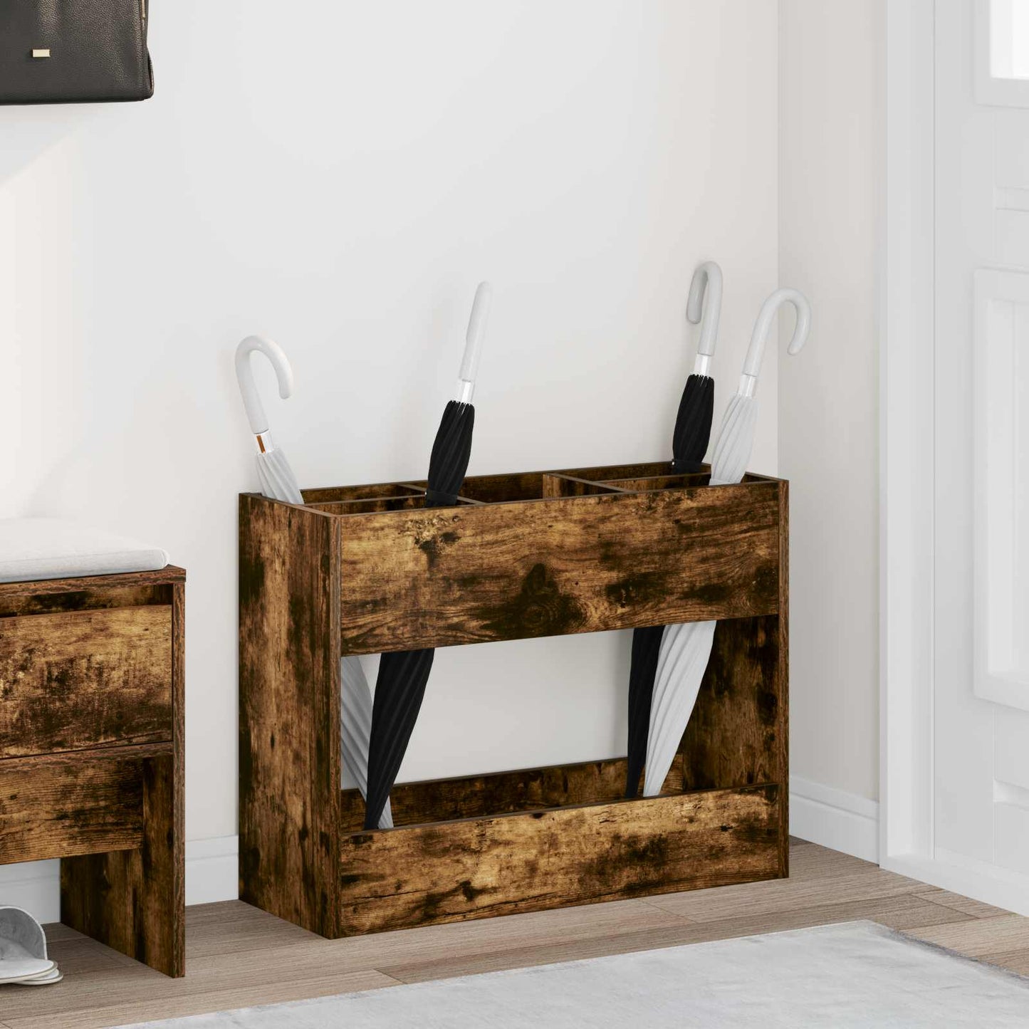 Supporto per Ombrellone Rovere fumÃ© 65 x 24 x 50 cm