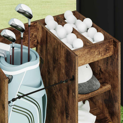 Armadio per Golf con ruota Rovere fumÃ© 65 x 45 x 98 cm