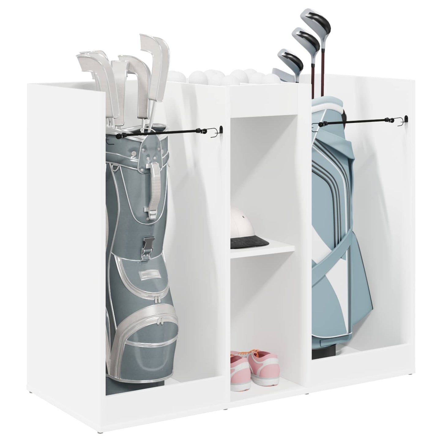 Armadio per Golf Tinta unita Bianco 102 x 45 x 85,5 cm