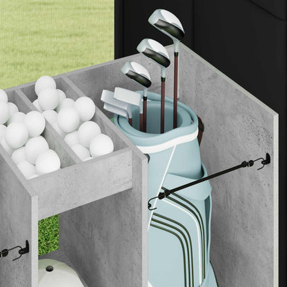 Armadio per Golf Tinta unita Grigio cemento 102 x 45 x 85,5 cm