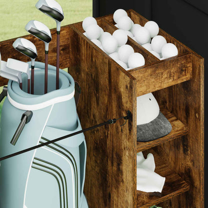 Armadio per Golf con ruota Rovere fumÃ© 90 x 45 x 98 cm
